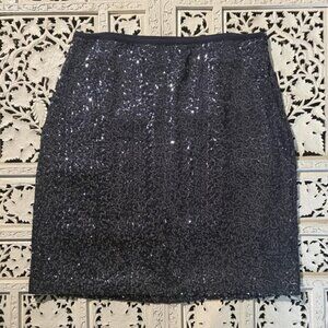 Sequinned Navy Skirt Size 2X